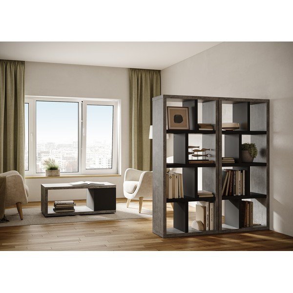 Bibliotecă cu aspect de beton 70x159 cm Berlin – TemaHome-image-1
