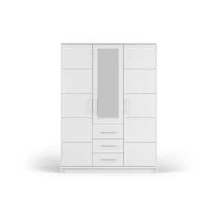 Dulap alb cu oglindă 147x200 cm Derry - Cosmopolitan Design