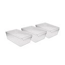 Organizator de frigider 3 buc. din plastic – Hermia