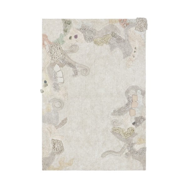 Covor de joacă pentru copii bej din bumbac 140x200 cm Seabed – Lorena Canals