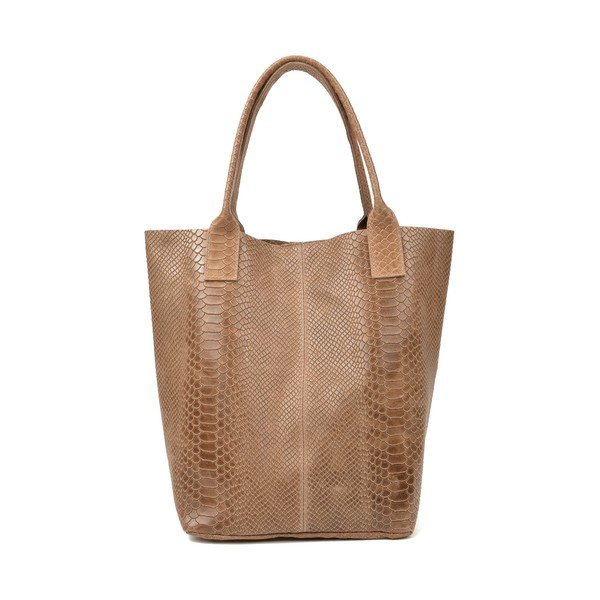 Geantă shopper din piele Renata Corsi Lola, maro-image-1