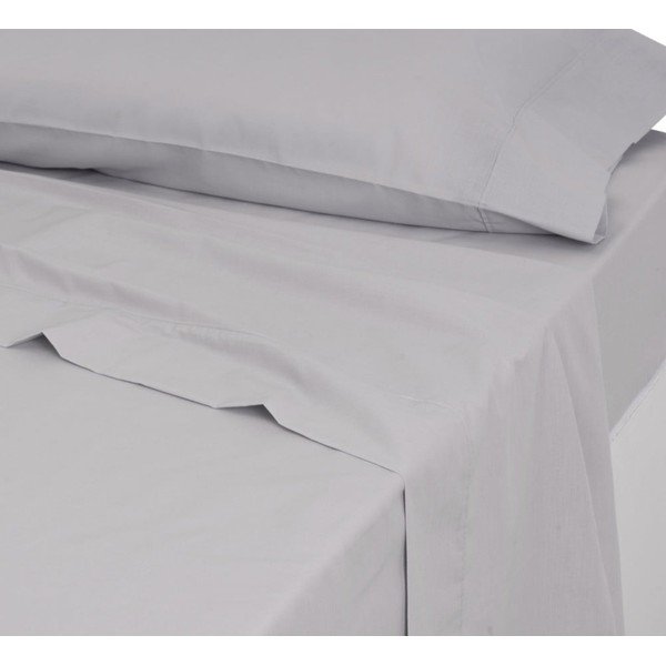 Cearceaf gri deschis 160x270 cm – Casa Selección-image-1