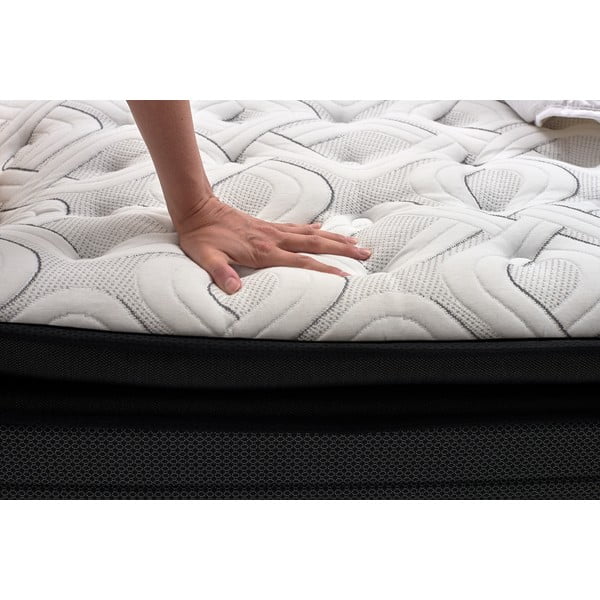 Saltea moale Sealy Premier Plush Black Edition, 140 x 200 cm-image-4