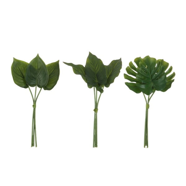 Set 3 frunze artificiale J-Line Philodendron