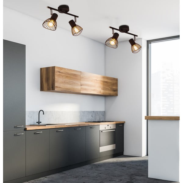 Plafonieră neagră cu abajur din metal 39x8 cm Fly – Candellux Lighting-image-1