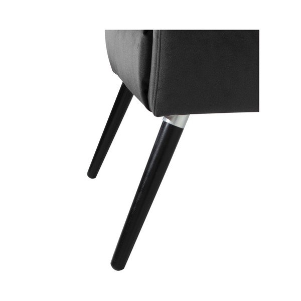 Fotoliu Max Winzer Elina Suede, negru-image-1