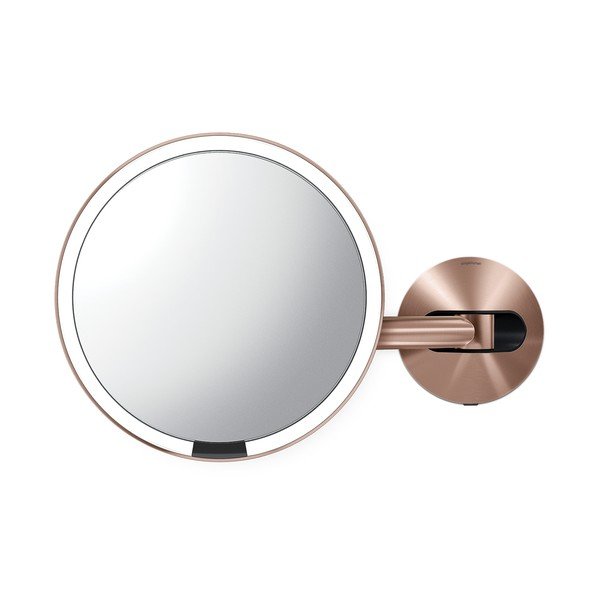 Oglindă de perete/cosmetică (5x) cu led/de mărire ø 20 cm Sensor – simplehuman