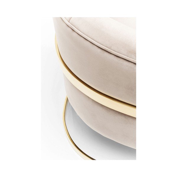 Fotoliu cu detalii aurii Kare Design Pure Elegance, bej-image-3
