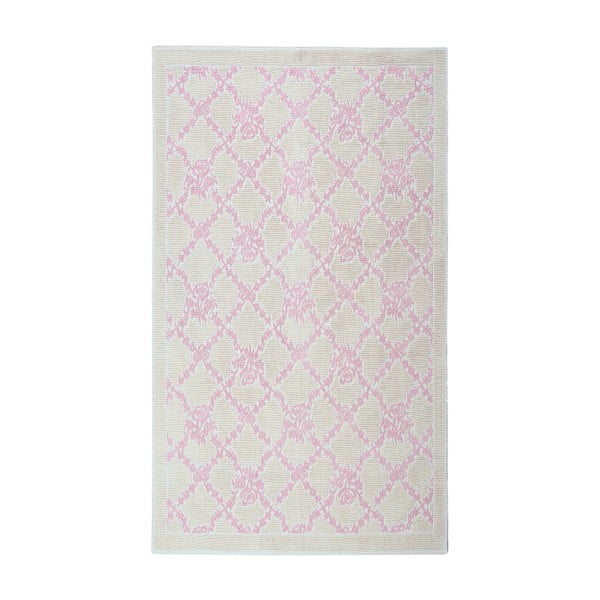 Covor din bumbac Floorist Lerato , 100 x 200 cm, roz pudră 