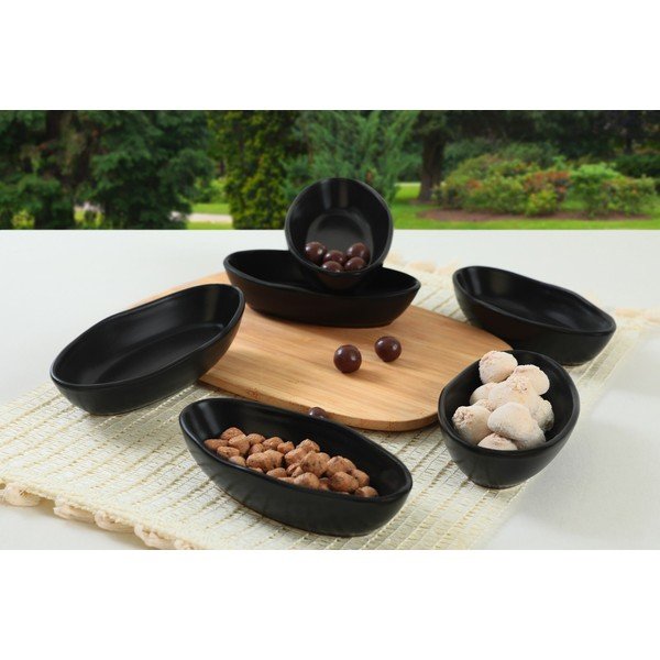 Boluri mici negru 6 buc. din ceramică – Hermia-image-1