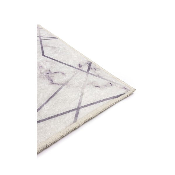 Covorașe de baie albe/gri 2 buc. 60x100 cm Geometric – Mila Home-image-1