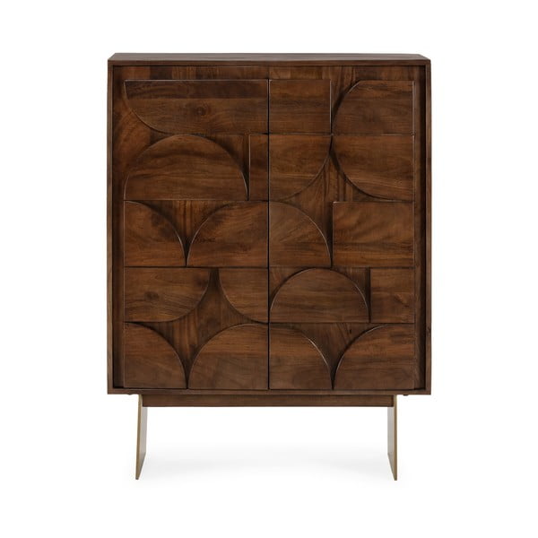 Dulap maro din lemn de mango 90x120x40 cm Trisha – MOME