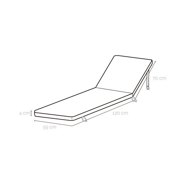 Pernă pentru scaun de grădină 55x190 cm – LDK Garden-image-2