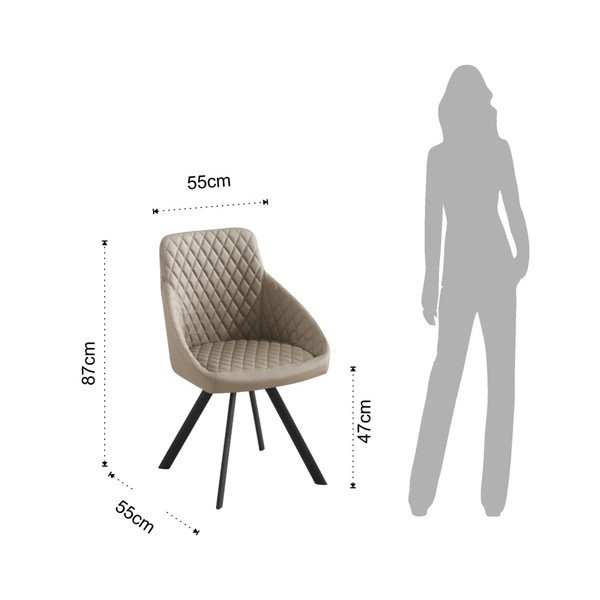 Set 4 scaune Tomasucci Tips, bej-image-1