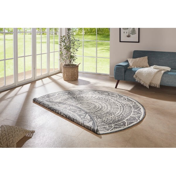 Covor adecvat pentru exterior NORTHRUGS Siruma, ø 200 cm, gri-crem-image-2