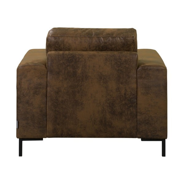 Fotoliu maro cu tapițerie din imitație de piele Lofty Lilly – Miuform-image-4