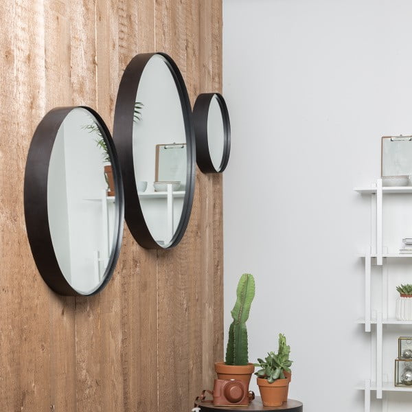 Oglindă de perete ø 60 cm Raj – White Label-image-1