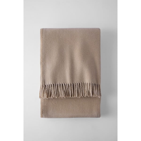 Pled din amestec de bumbac Euromant Basics, 140 x 180 cm, maro