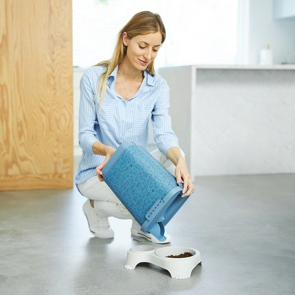 Cutie de granule pentru animale albastru 10 l Cody - Rotho-image-2