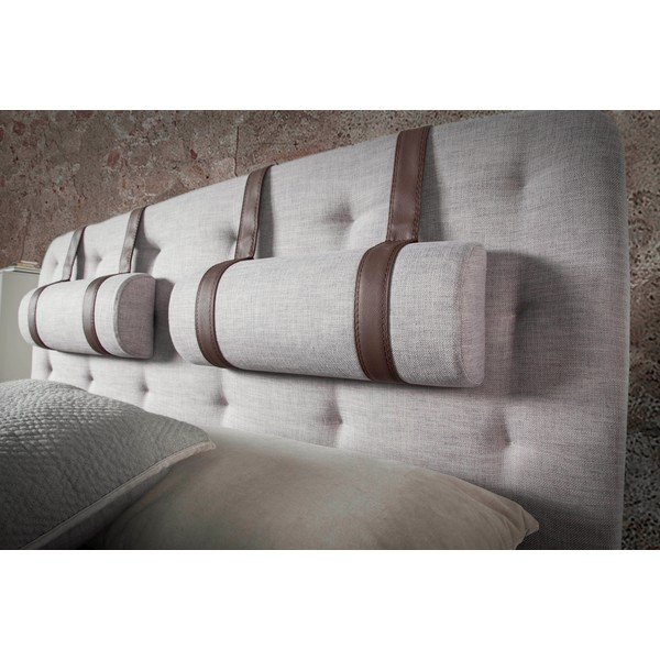 Pat dublu cu picioare din lemn de nuc Ángel Cerdá Olivia, 150 x 200 cm-image-1