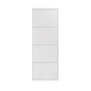 Suport de pantofi din metal cu 4 uși verticale Kave Home Rox, alb