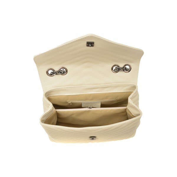 Geantă bucket din piele Luisa Vannini, 23 x 34 cm, bej-image-2