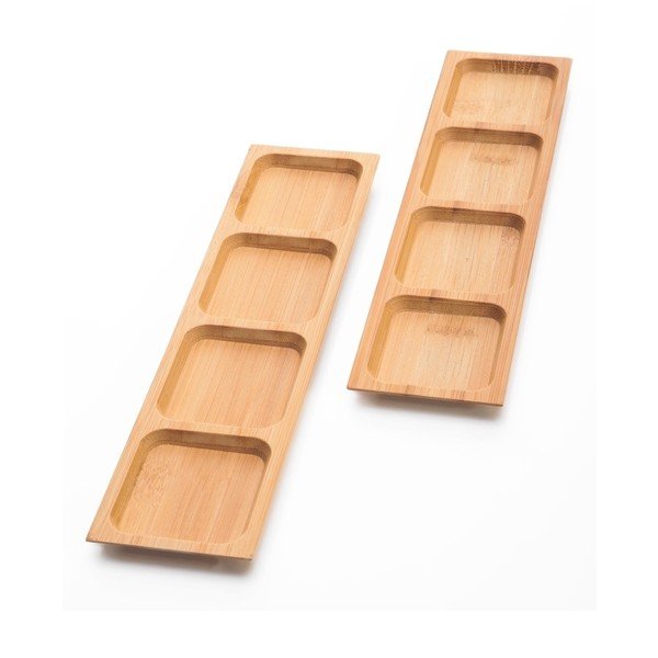 Set 2 boluri servire din bambus Bambum Almeria, 24 cm-image-1