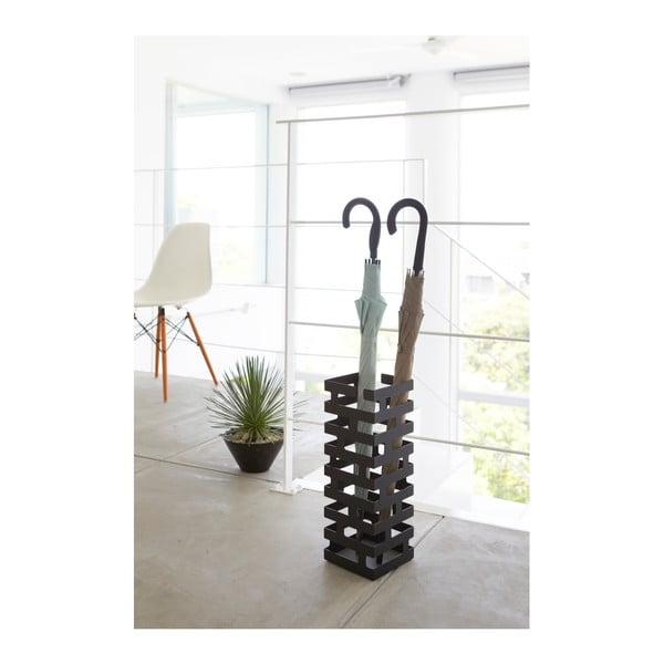 Suport pentru umbrele YAMAZAKI Brick, negru-image-1