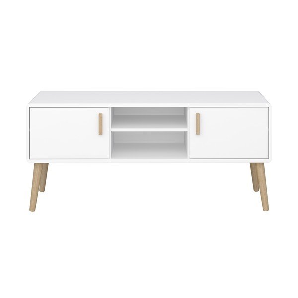 Masă TV albă 125x56 cm Pavona - Tvilum