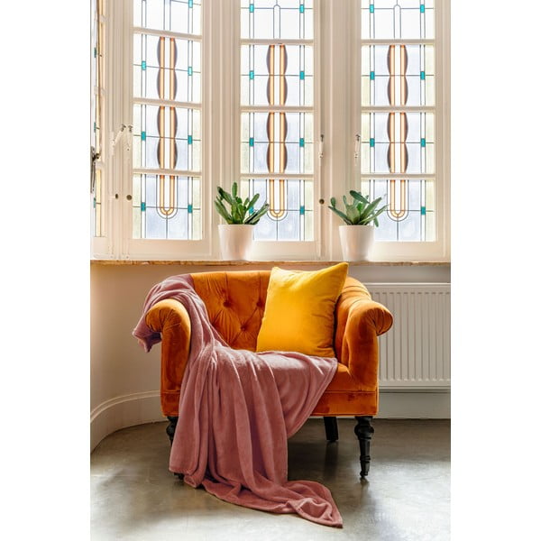 Pătură din micropluș Tiseco Home Studio, 130 x 160 cm, roz-image-1