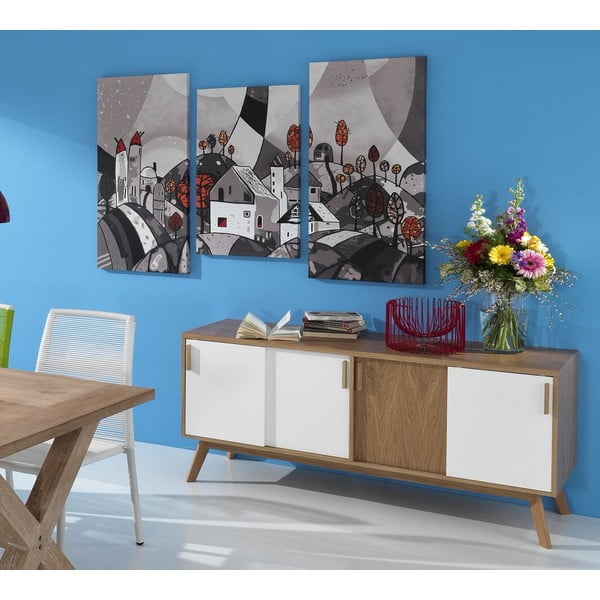 Set de 3 tablouri Landscape, 105 x 150 cm-image-1