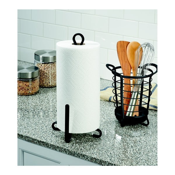 Recipient pentru linguri de lemn InterDesign Axis, negru-image-2