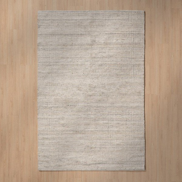 Covor gri reversibil din amestesc de lână 160x230 cm – Ixia-image-1