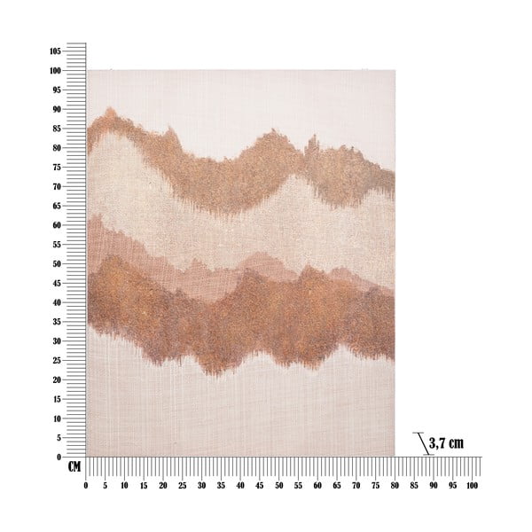 Tablou pictat manual 80x100 cm Browny - Mauro Ferretti-image-4