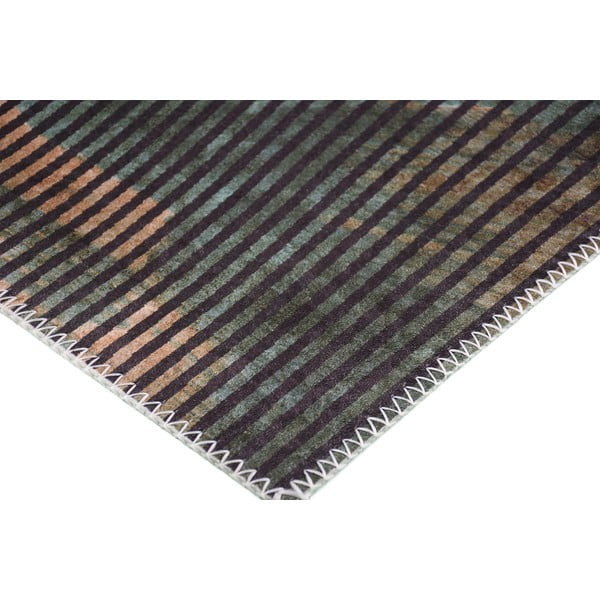 Covor lavabil verde închis150x80 cm - Vitaus-image-2