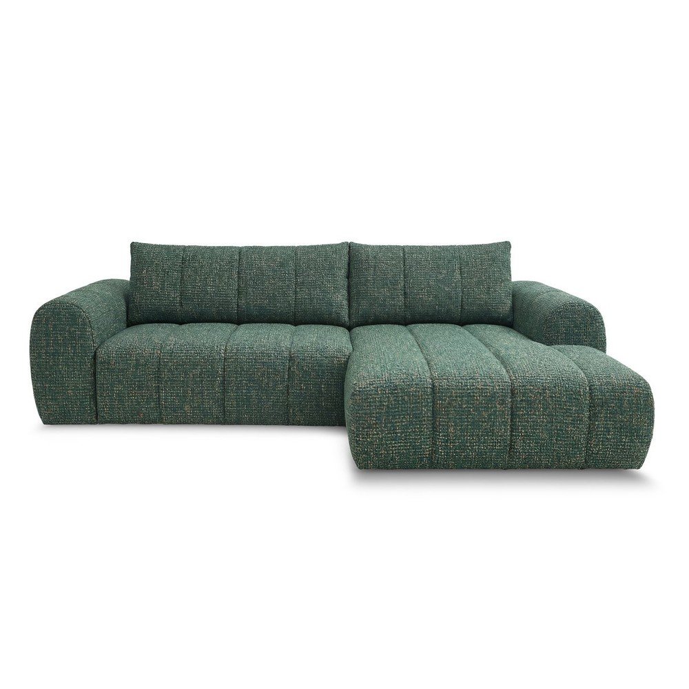 Colțar verde închis (cu colț pe partea dreaptă/cu șezlong) Nesty – Bobochic Paris