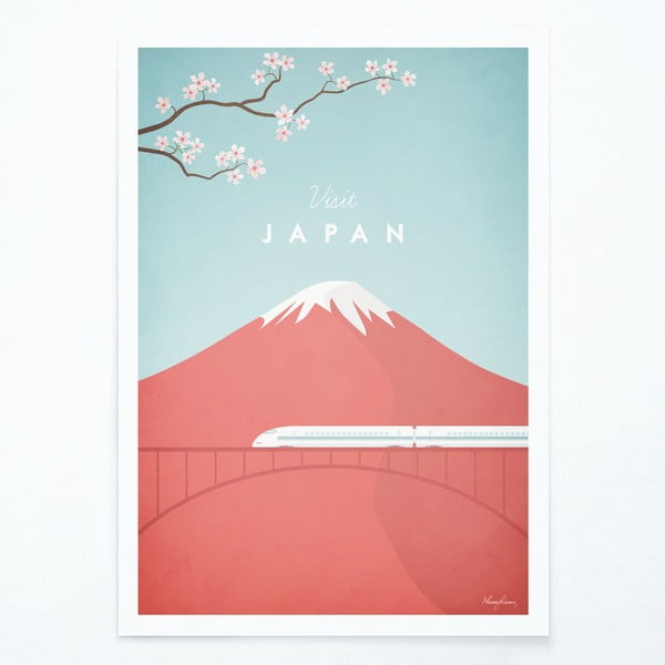 Poster Travelposter Japan, 30 x 40 cm