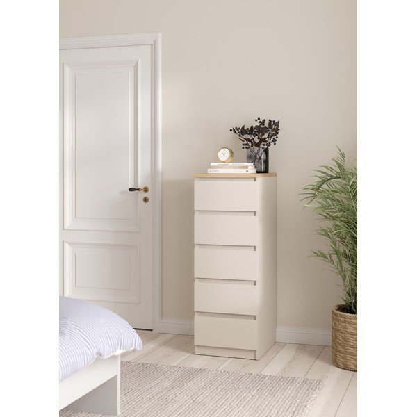 Comodă crem 40x111x50 cm Naia – Tvilum-image-1