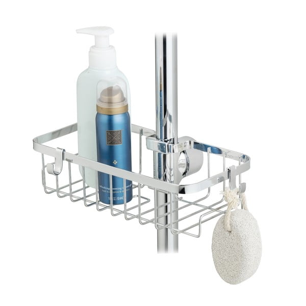 Raft pentru baie argintiu autoadeziv din oțel inoxidabil Floresta – Wenko-image-4