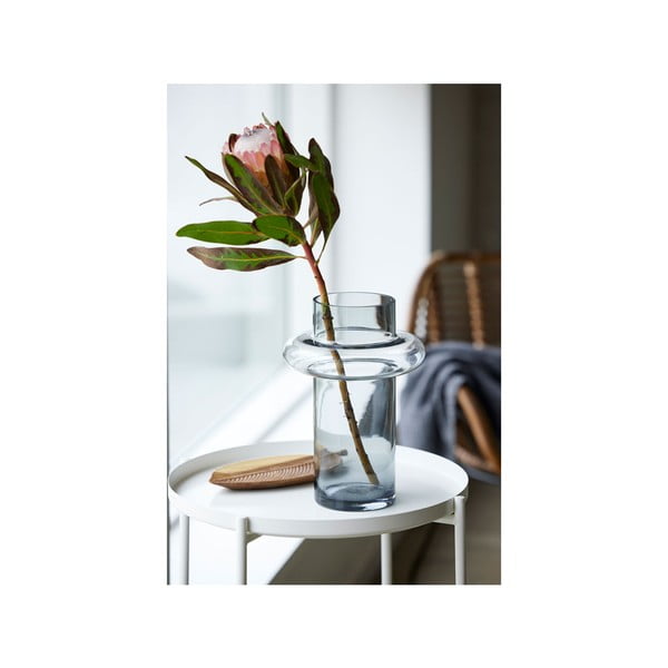 Vază din sticlă Lyngby Glas Tube, înălțime 30 cm, gri-image-4