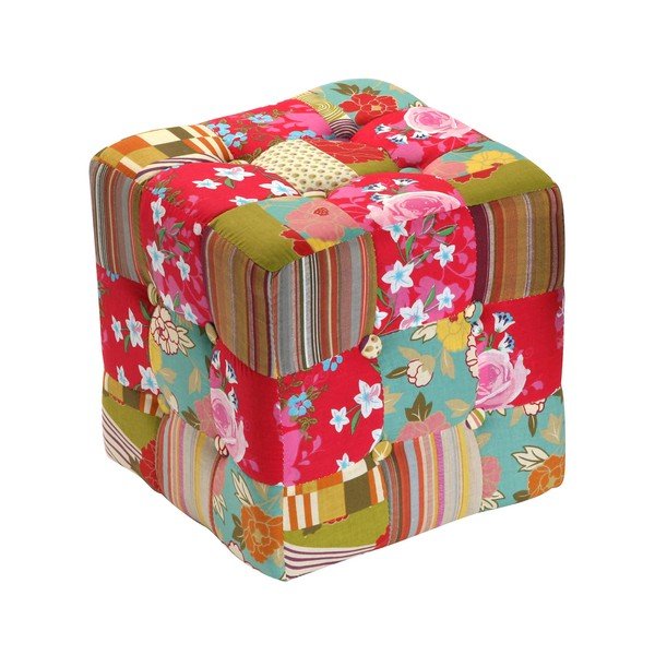 Taburet Versa Patchwork, colorat