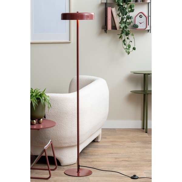 Lampadar burgundy cu abajur din metal (înălțime 140 cm) Riqueza Palo – Leitmotiv-image-1