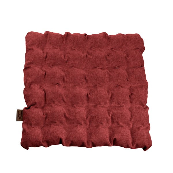 Pernă pentru șezut cu bile pentru masaj Linda Vrňáková Bubbles, 55 x 55 cm, roșu