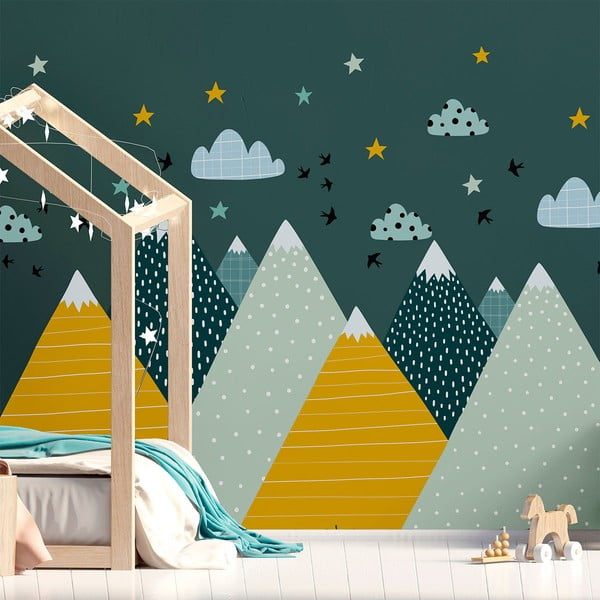 Autocolant Ambiance Giant Kid Sticker Scandinavian Mountains Ziska-image-3