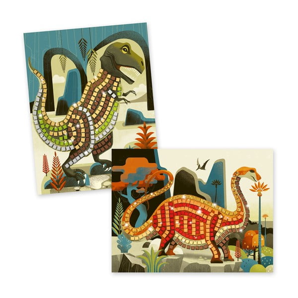 Set creativ pentru copii Djeco „Dinozauri strălucitori”