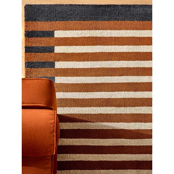 Covor portocaliu din fibre reciclate 120x170 cm Lois – MADE-image-4