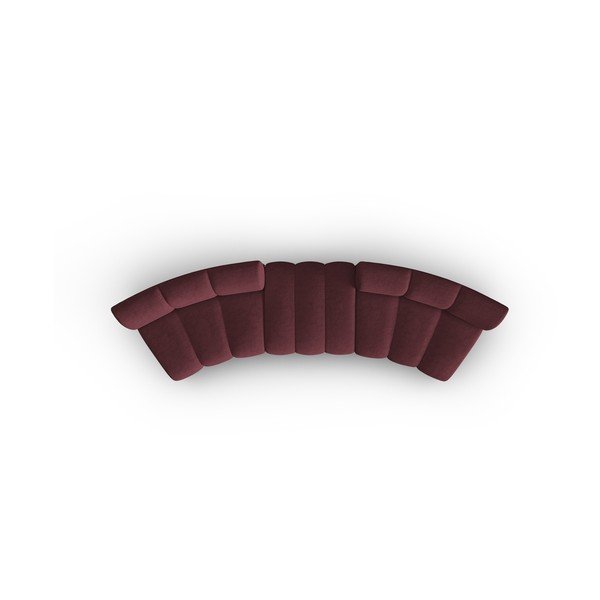 Canapea burgundy 367 cm Lupine – Micadoni Home-image-4