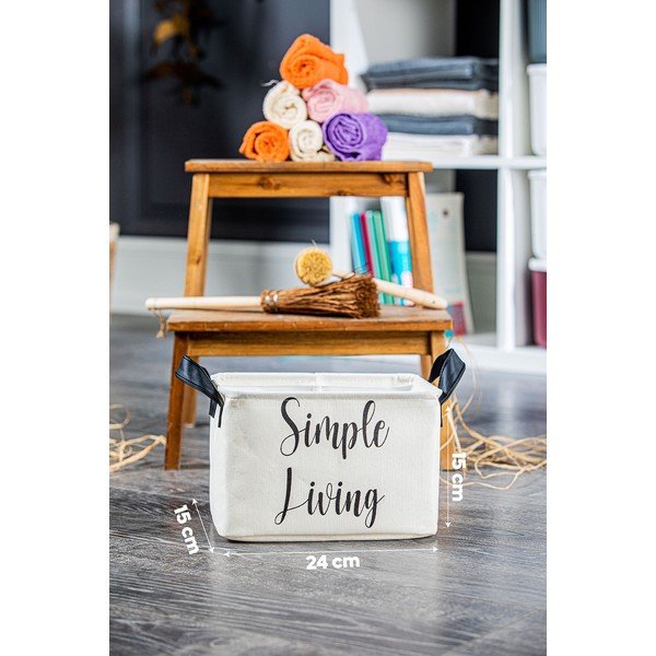 Coș de depozitare de depozitare din material textil – Mioli Decor-image-1