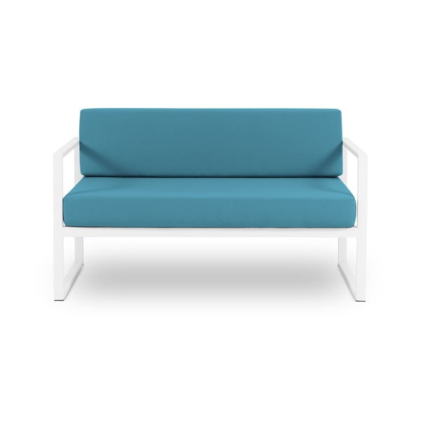 Canapea cu două locuri, adecvată pentru exterior Calme Jardin Nicea, albastru