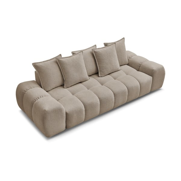 Canapea taupe cu tapițerie din chenille 278 cm Everest – Bobochic Paris-image-4